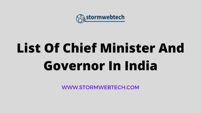 All State CM And Governor List, all state cm list, List of Governors of India, all state governor list, list of Chief Minister of all states in India