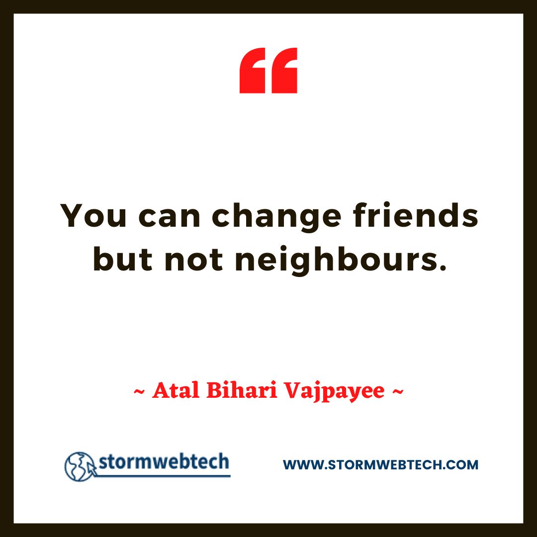 Atal Bihari Vajpayee Quotes In English, Atal Bihari Vajpayee Thoughts In English, Famous Quotes Of Atal Bihari Vajpayee In English