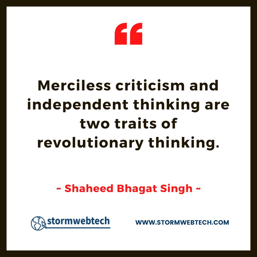 Shaheed Bhagat Singh Quotes