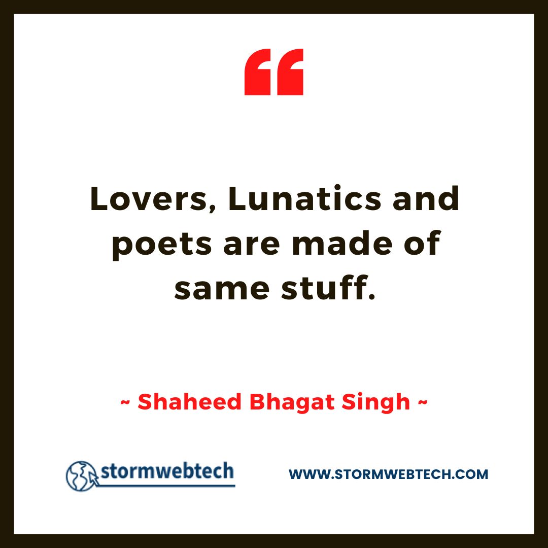 Shaheed Bhagat Singh Quotes