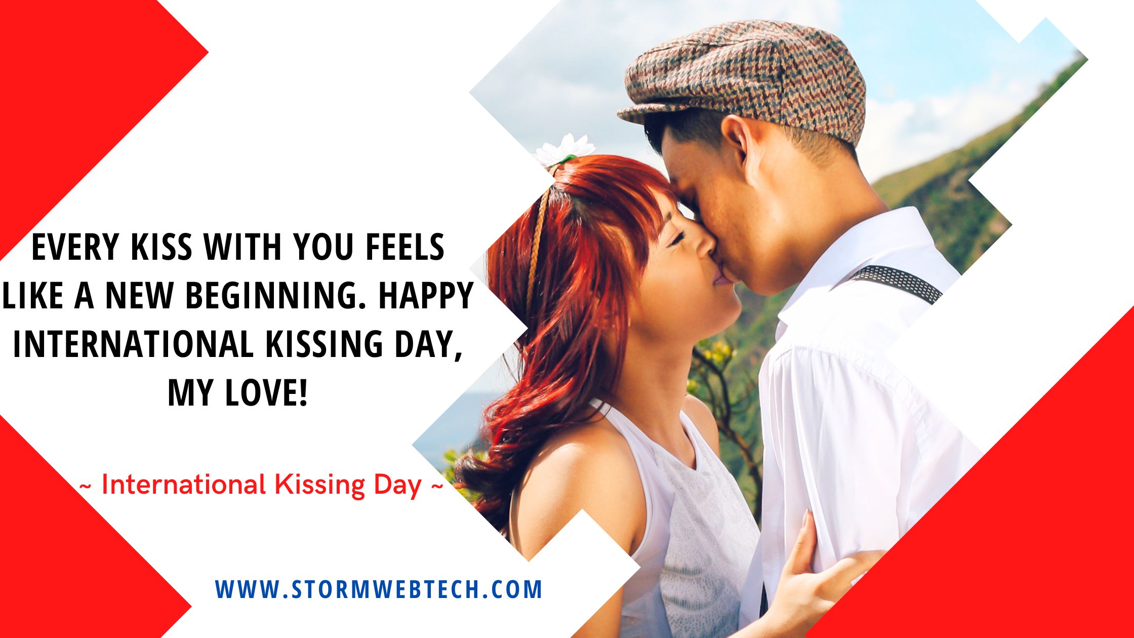 a delightful collection of international kissing day quotes, wishes, and messages to help you express your love on this International Kissing Day