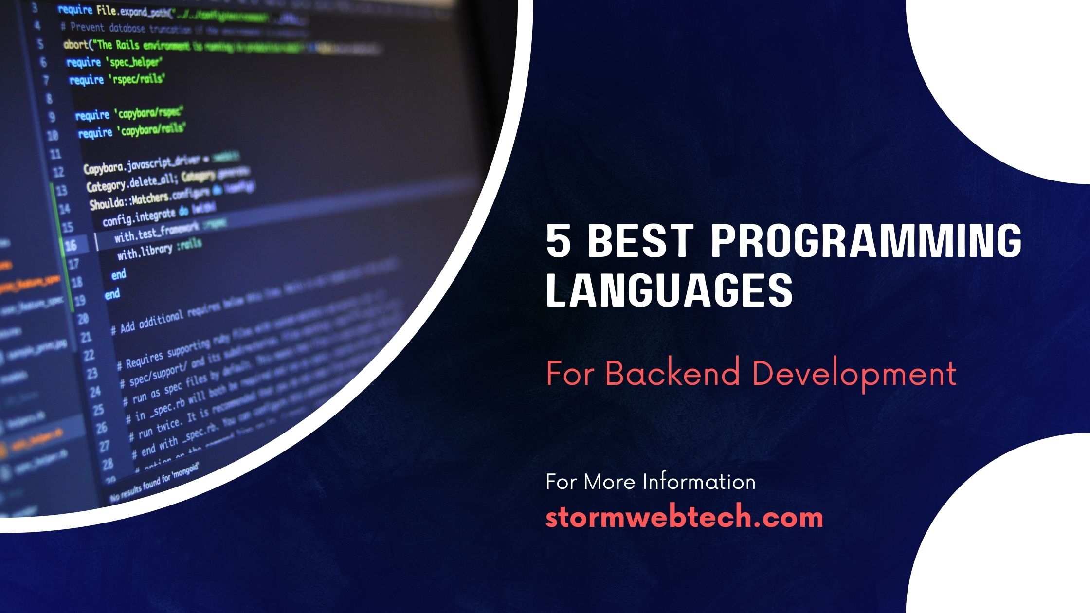 choosing the best programming languages for backend development is a critical decision that can impact the performance, scalability, maintainability